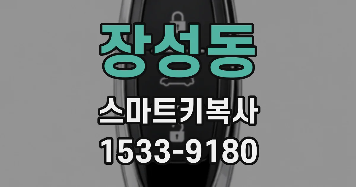 장성동 스마트키복사