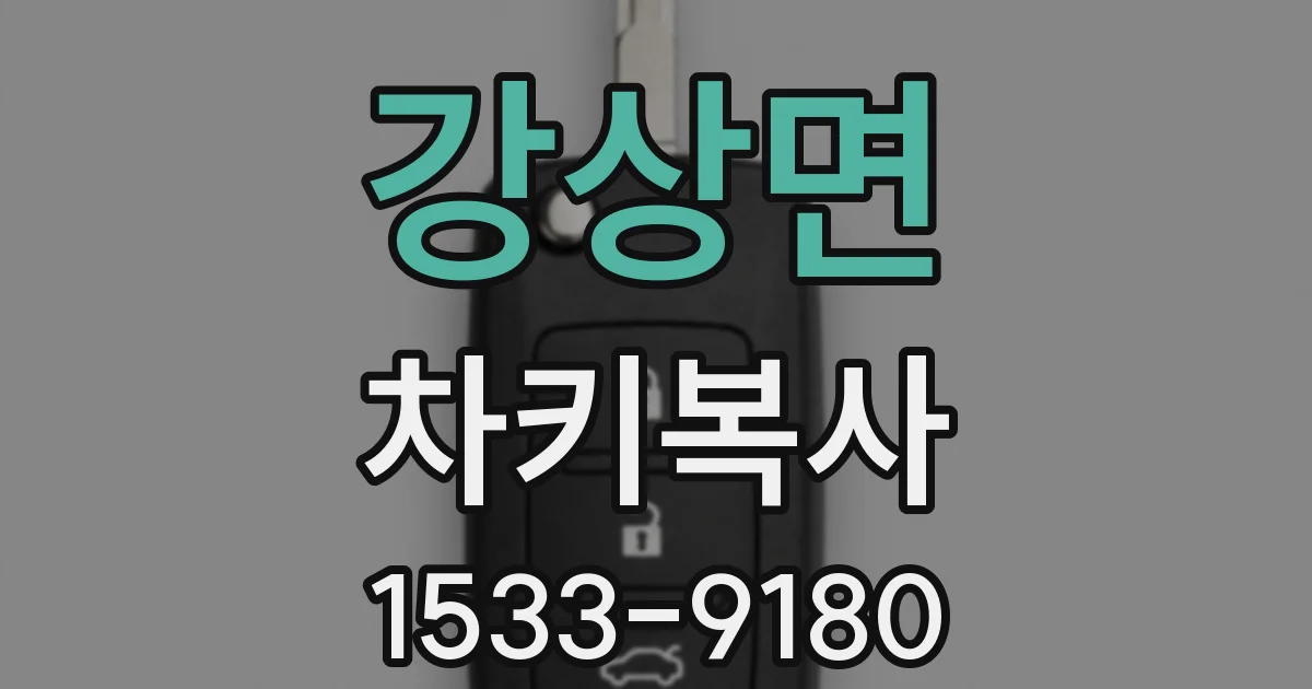강상면 차키복사