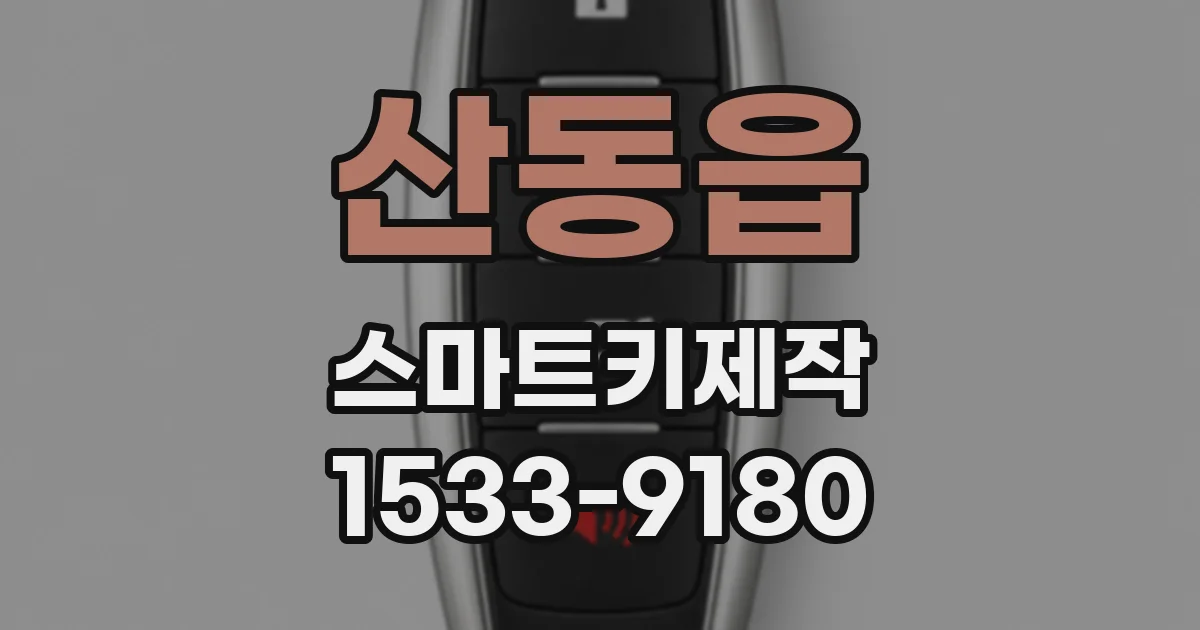 산동읍 스마트키제작
