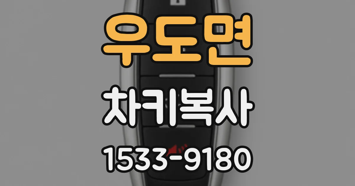 우도면 차키복사