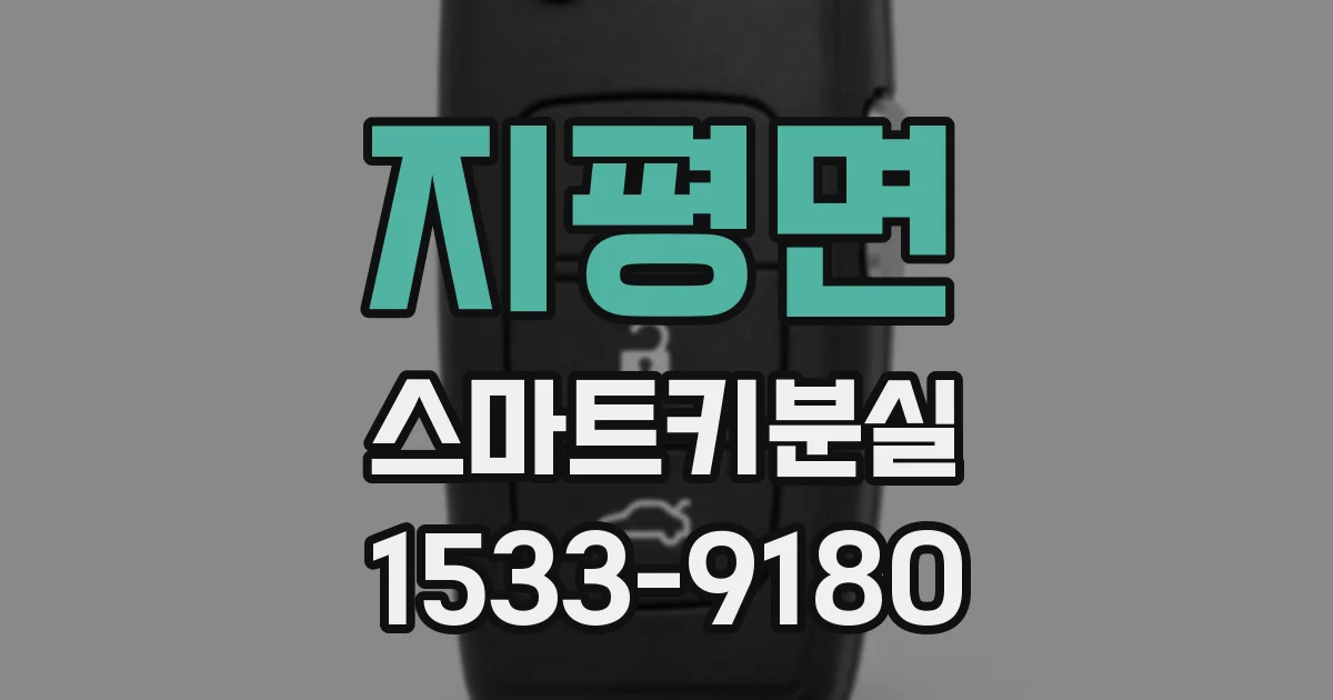지평면 스마트키분실