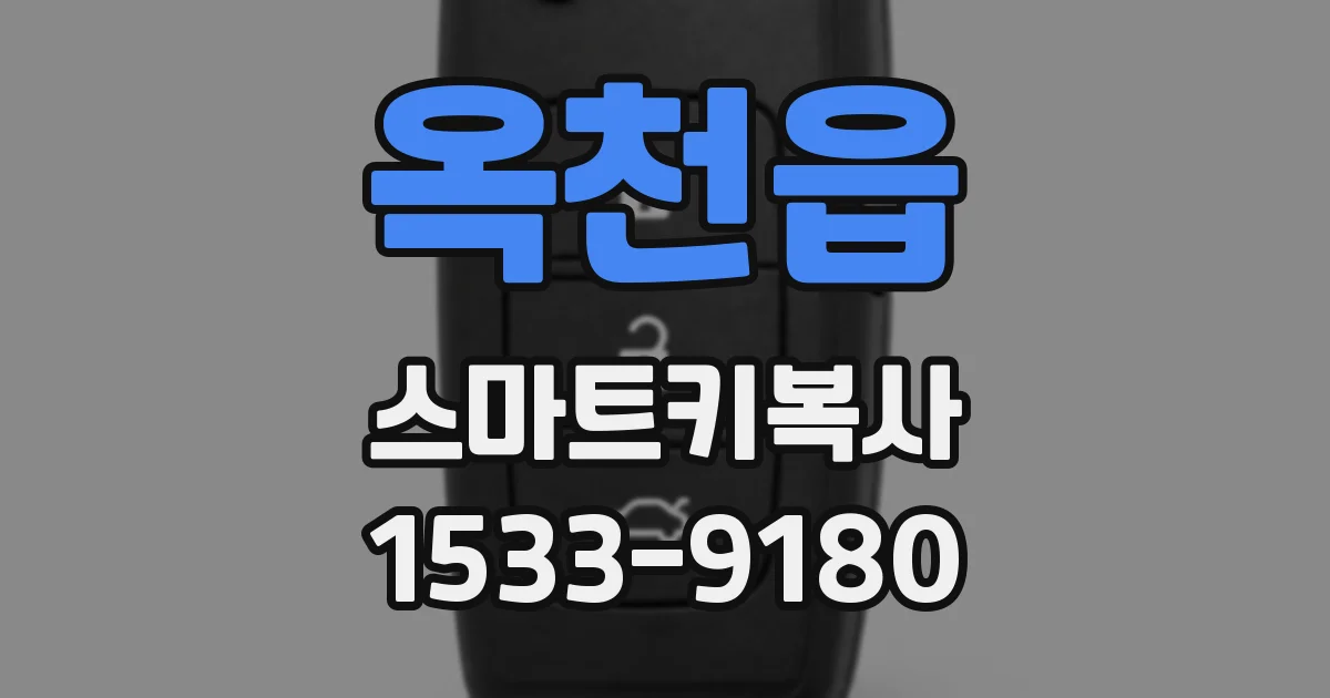 옥천읍 스마트키복사