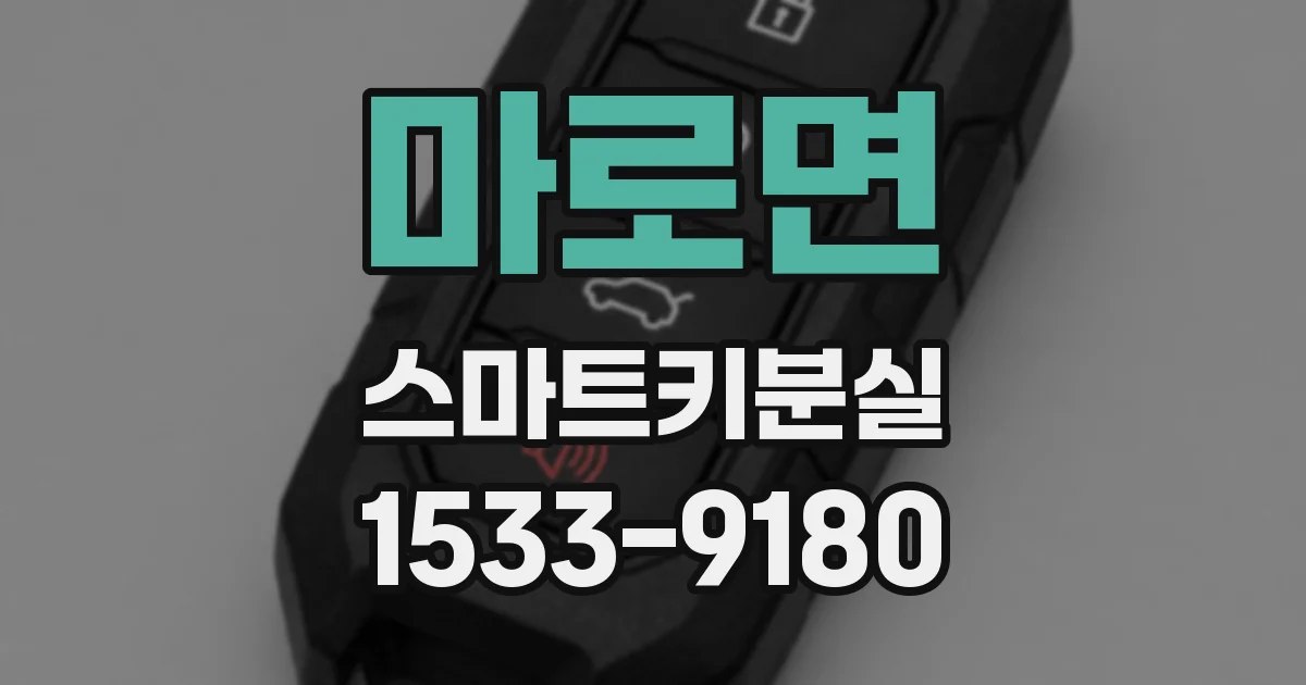 마로면 스마트키분실