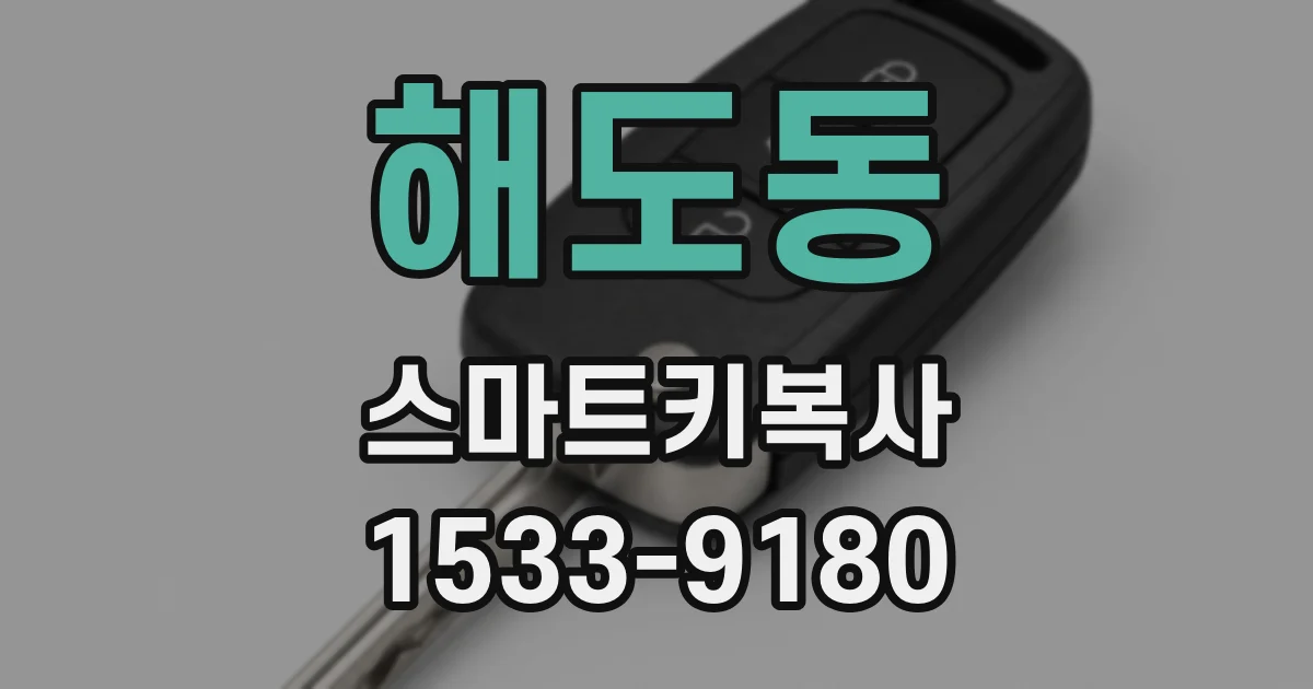 해도동 스마트키복사