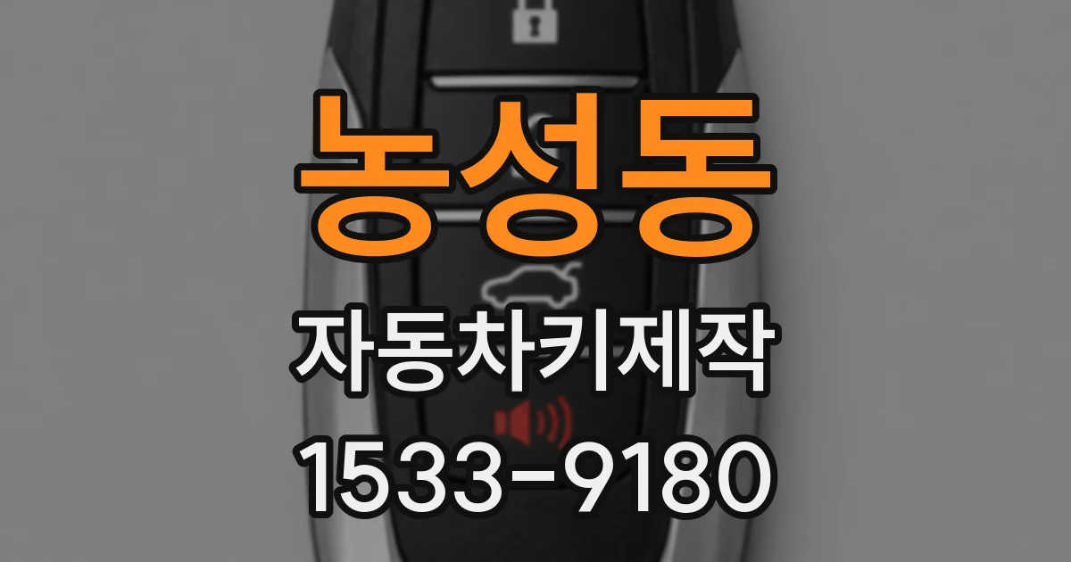 농성동 자동차키제작