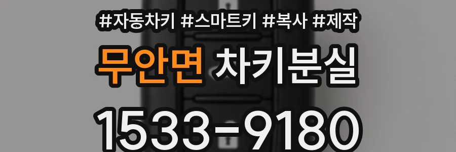 무안면 차키분실