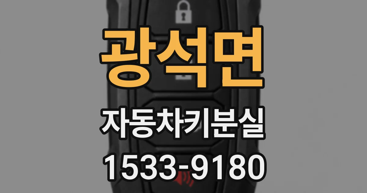 광석면 자동차키분실