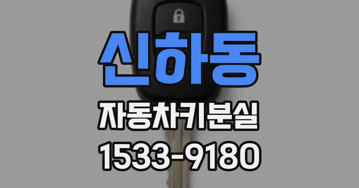 신하동 자동차키분실
