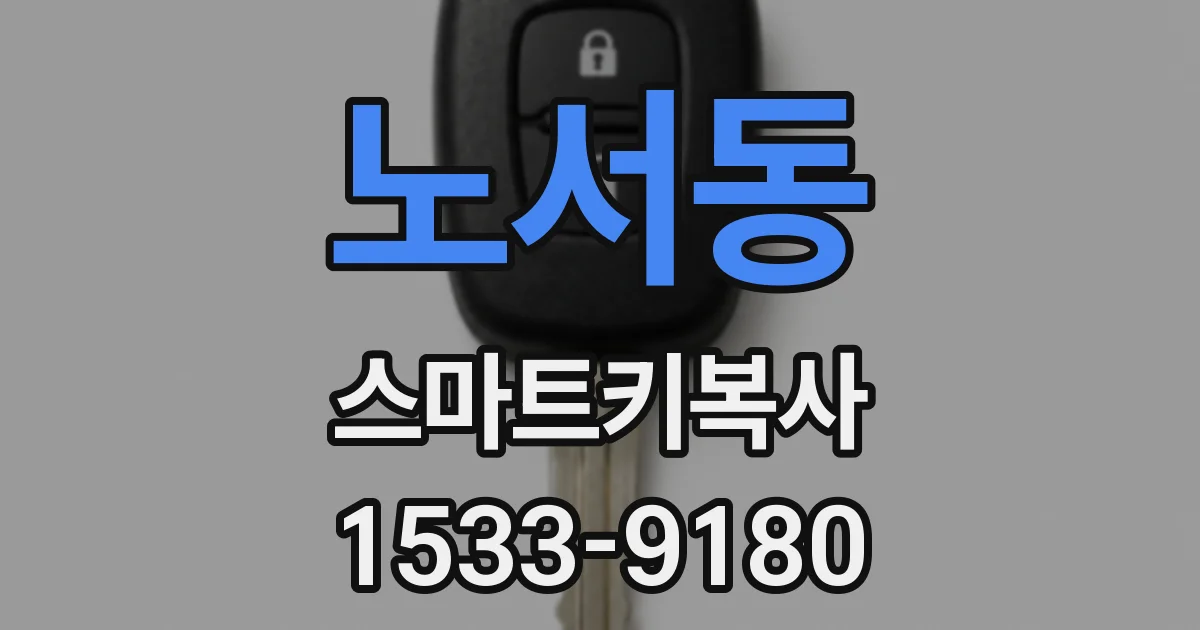 노서동 스마트키복사