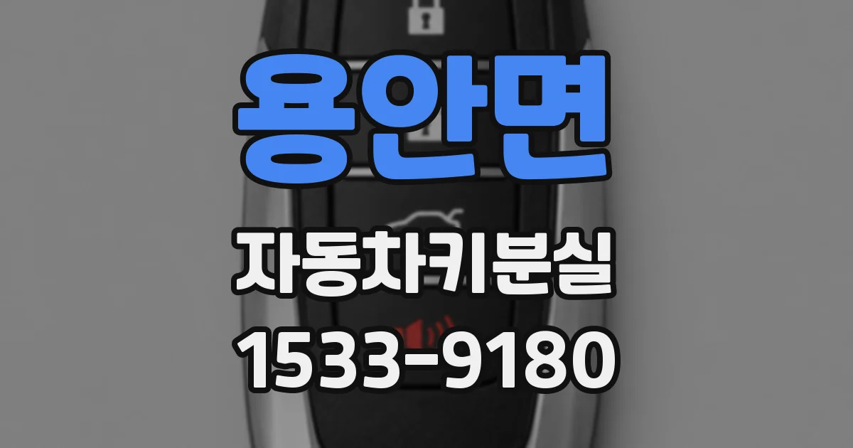 용안면 자동차키분실
