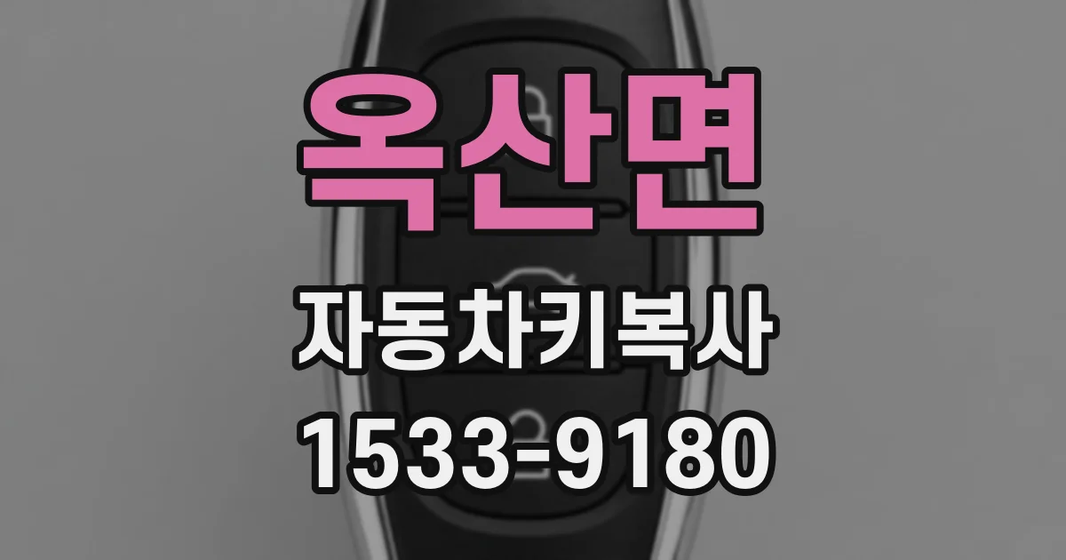 옥산면 자동차키복사