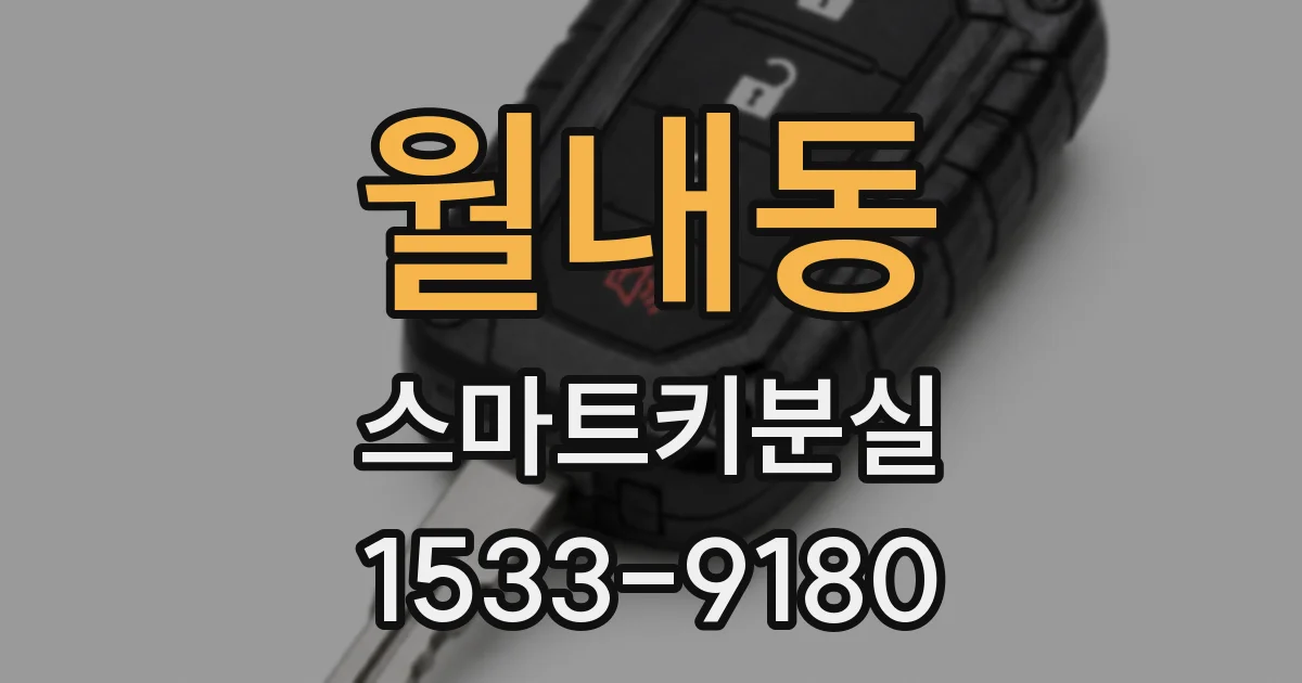 월내동 스마트키분실