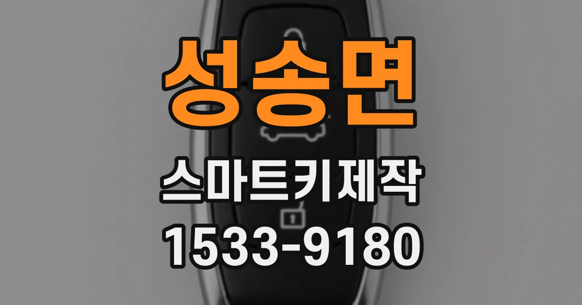 성송면 스마트키제작