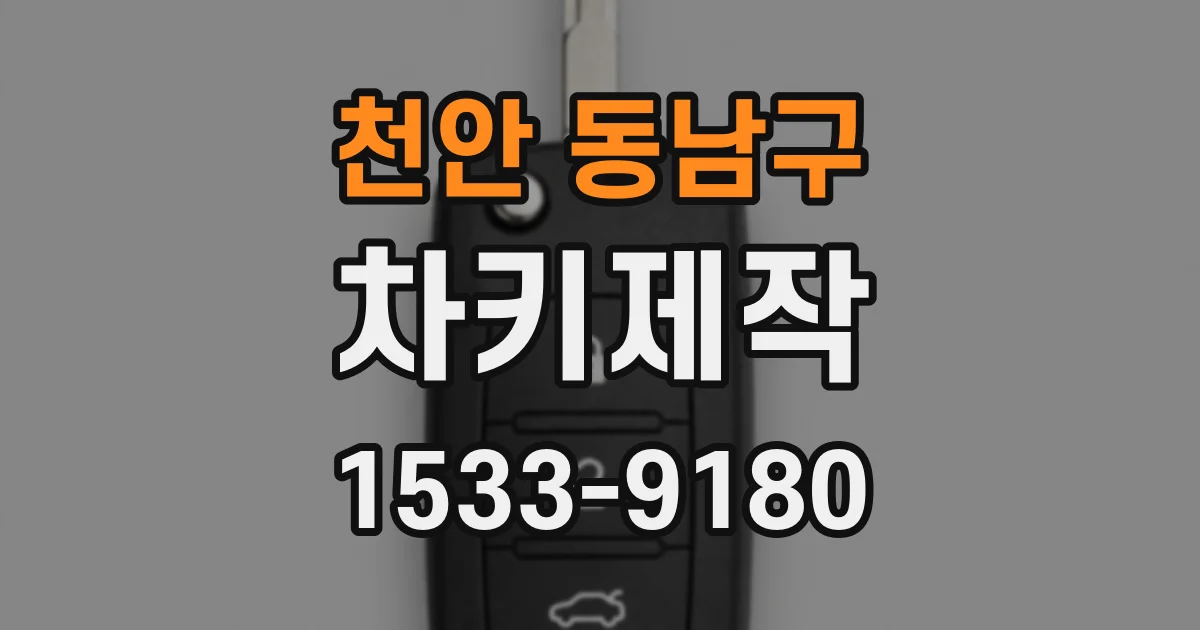천안 동남구 차키제작
