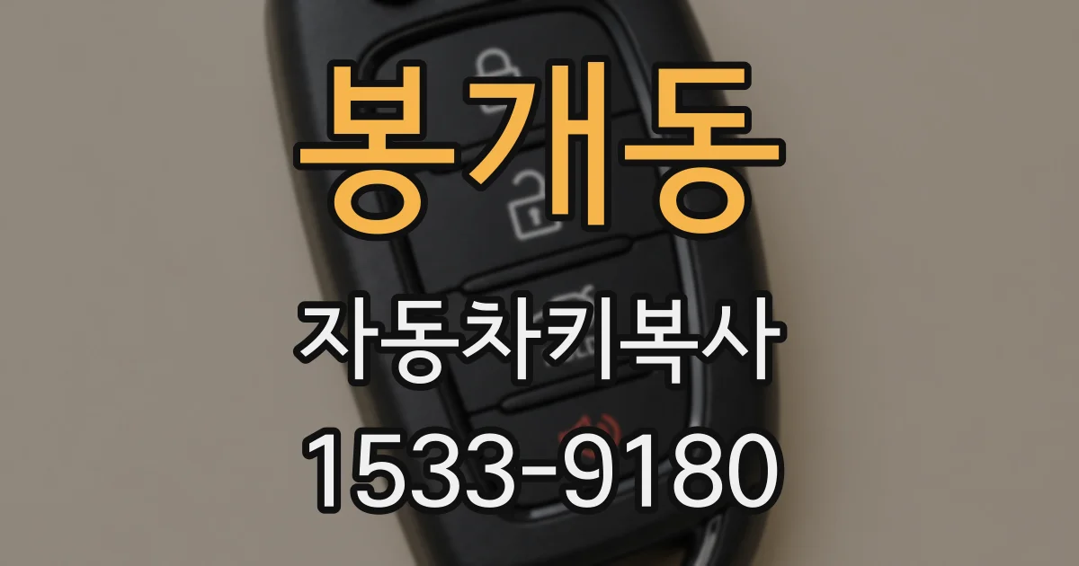 봉개동 자동차키복사