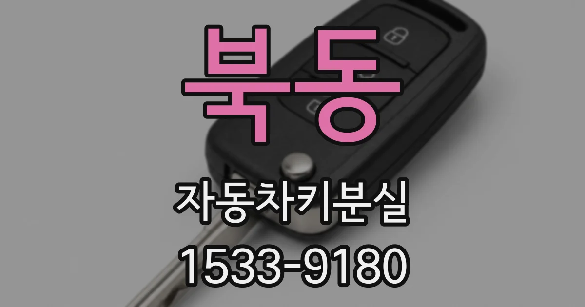 북동 자동차키분실