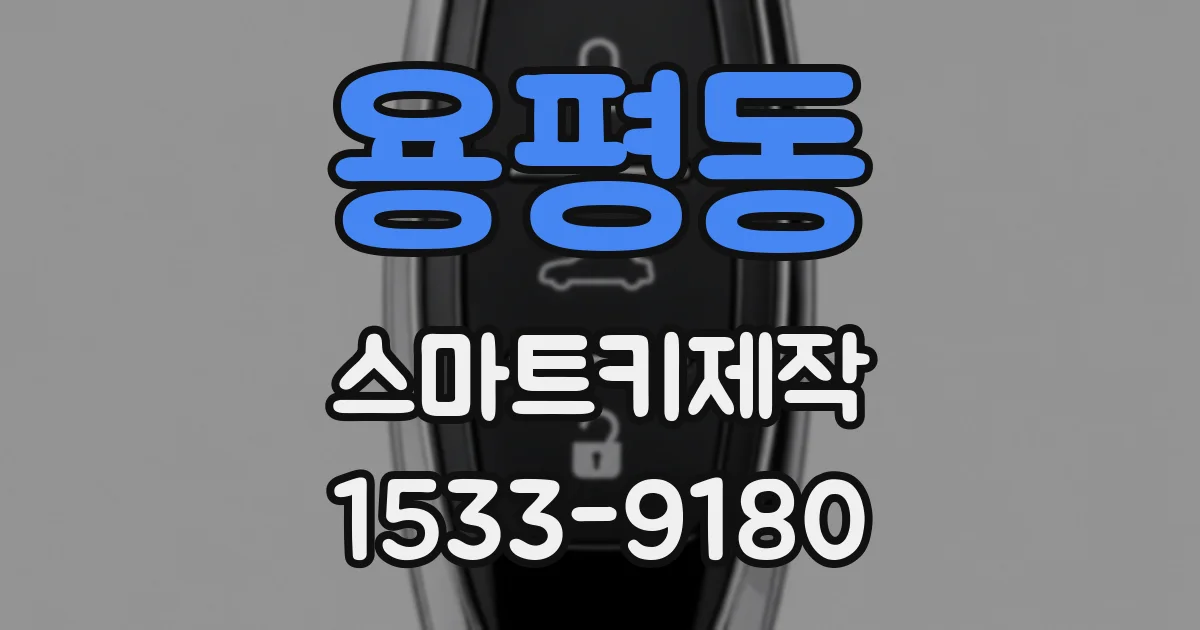 용평동 스마트키제작