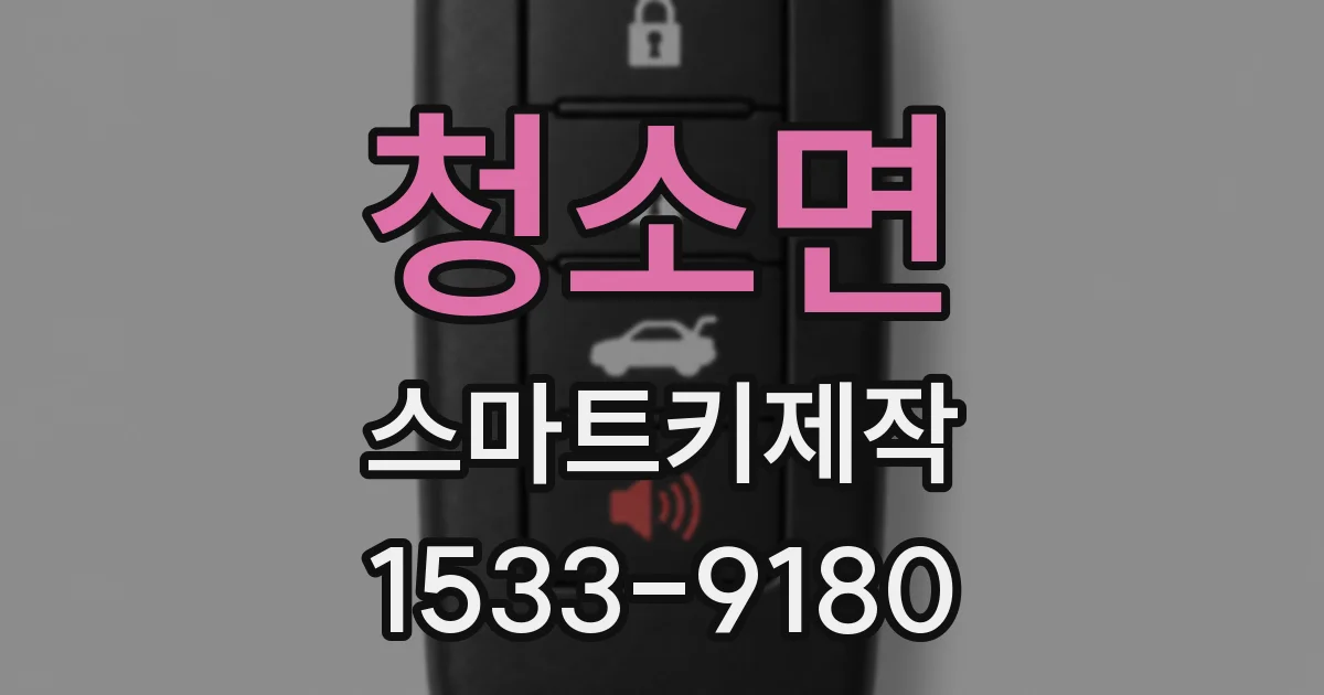 청소면 스마트키제작