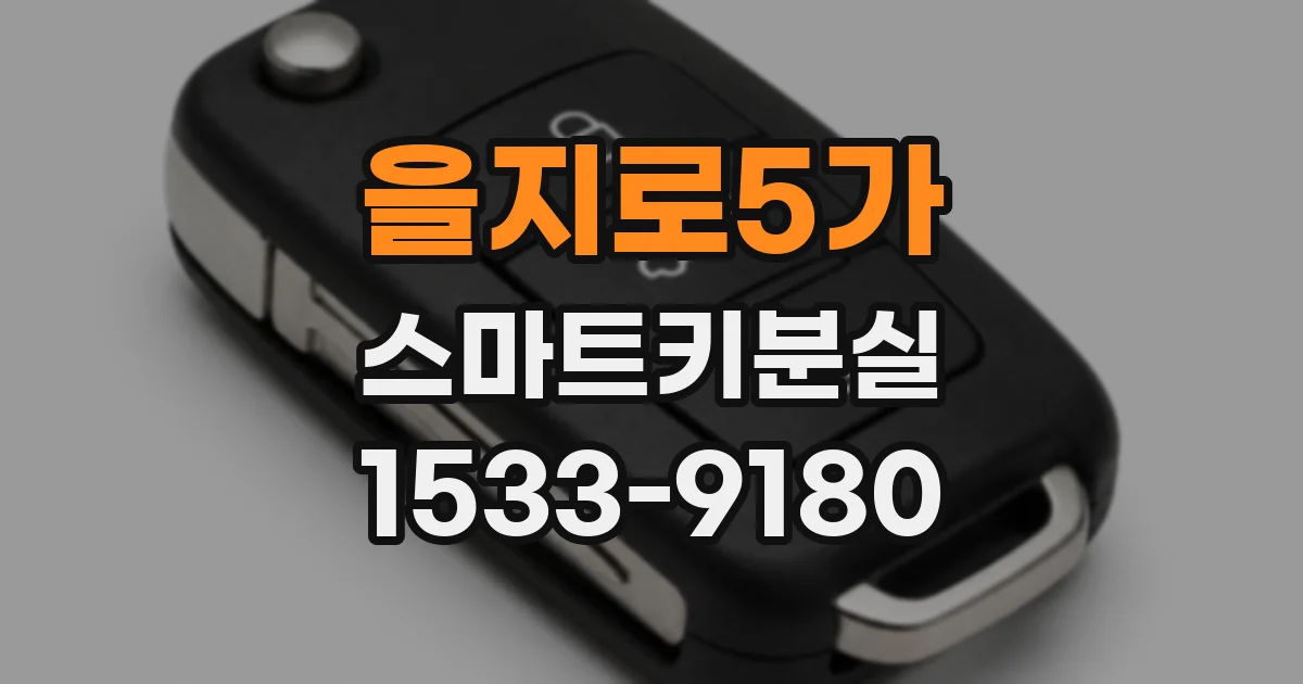을지로5가 스마트키분실