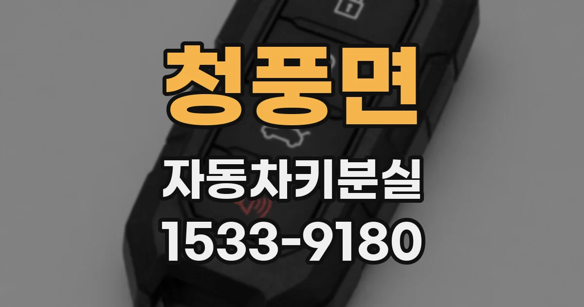 청풍면 자동차키분실