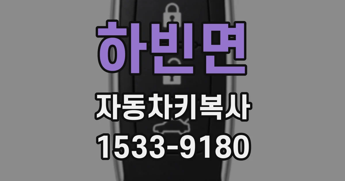 하빈면 자동차키복사