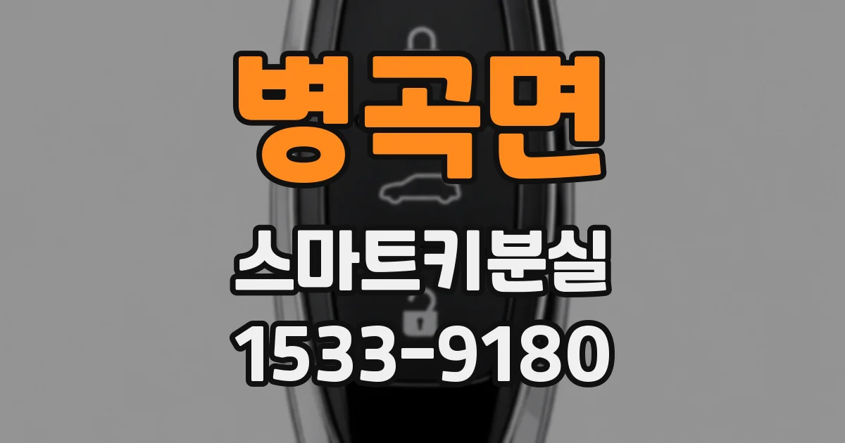 병곡면 스마트키분실