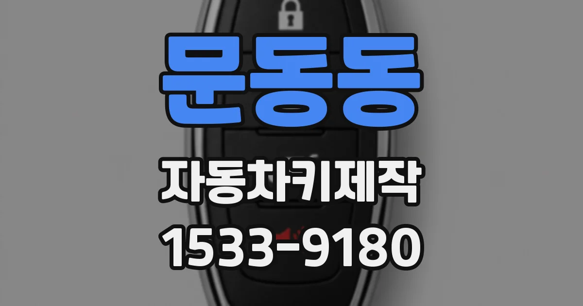 문동동 자동차키제작