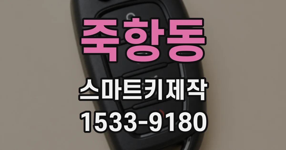 죽항동 스마트키제작