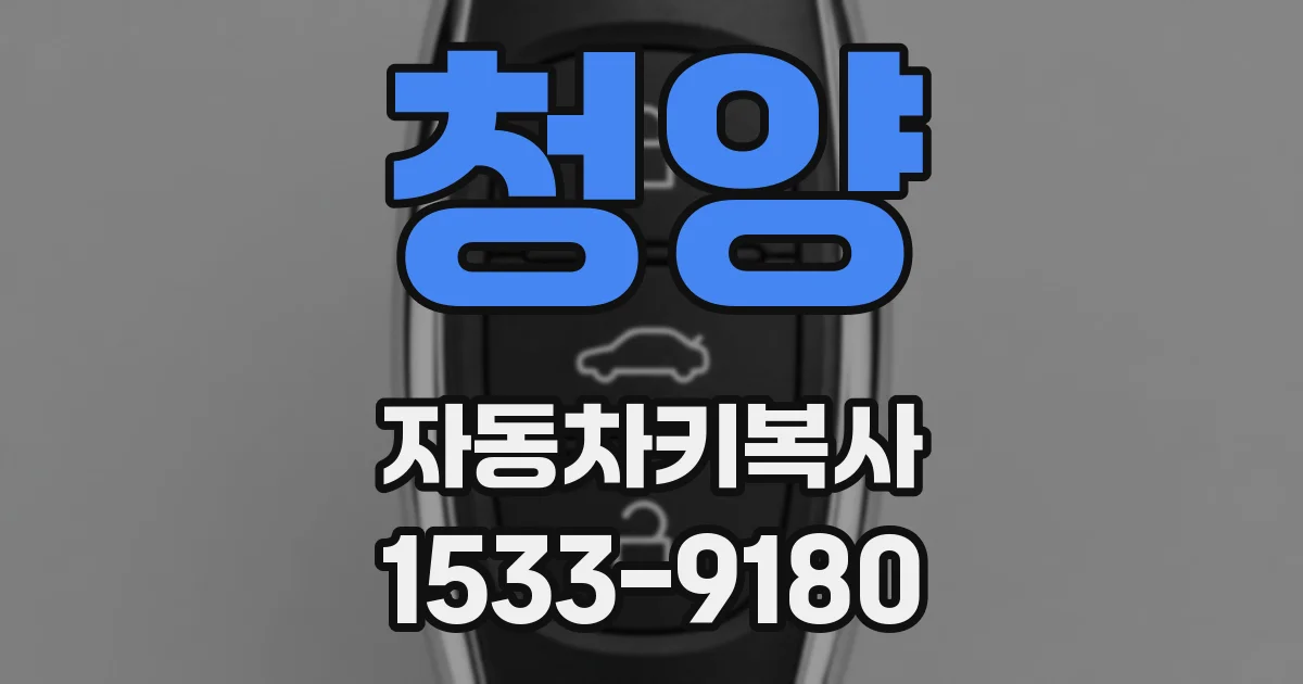 청양 자동차키복사