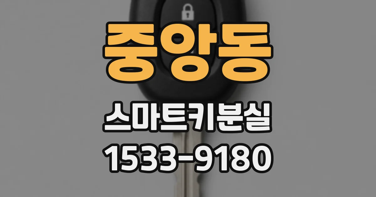 중앙동 스마트키분실