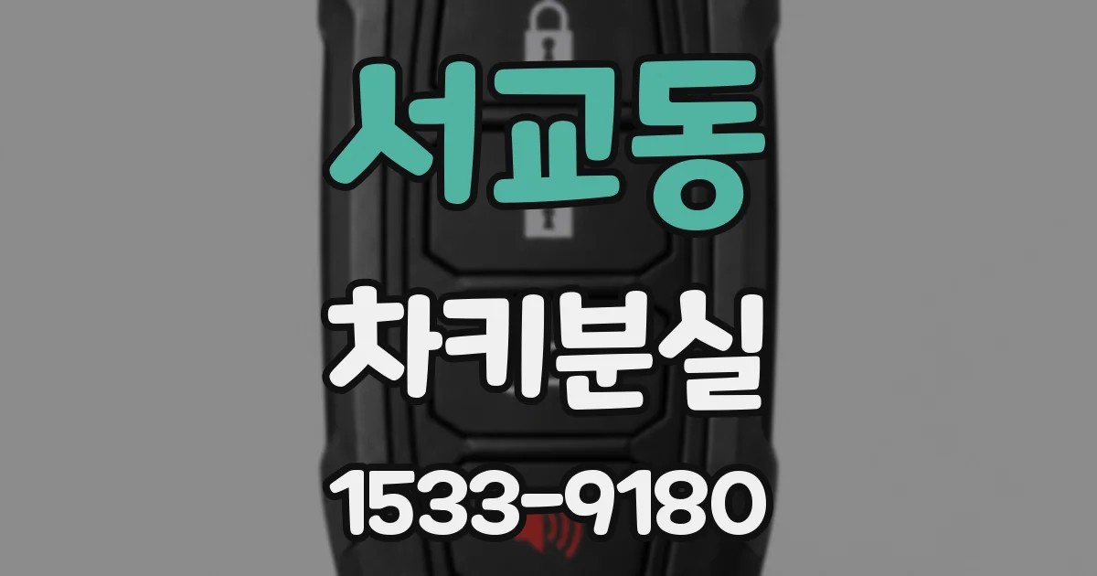 서교동 차키분실