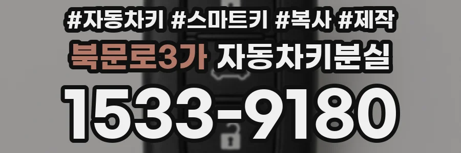 북문로3가 자동차키분실