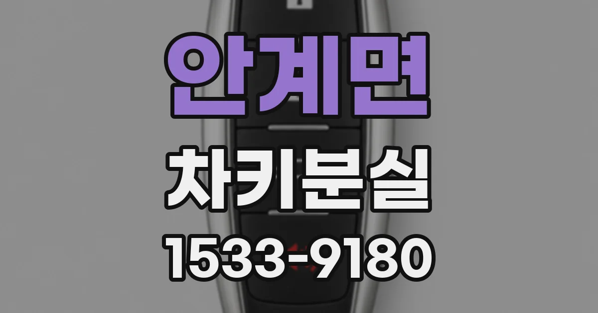 안계면 차키분실