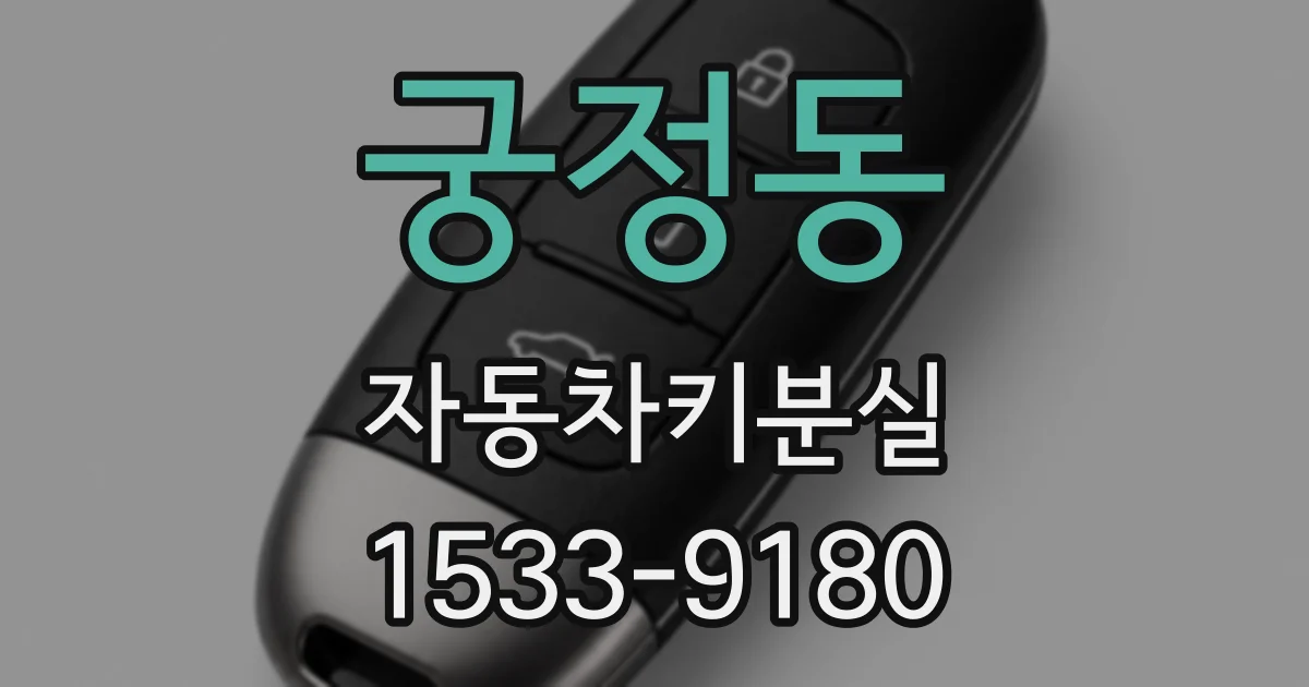 궁정동 자동차키분실