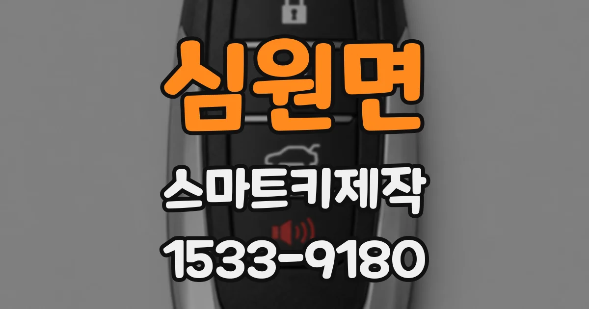 심원면 스마트키제작