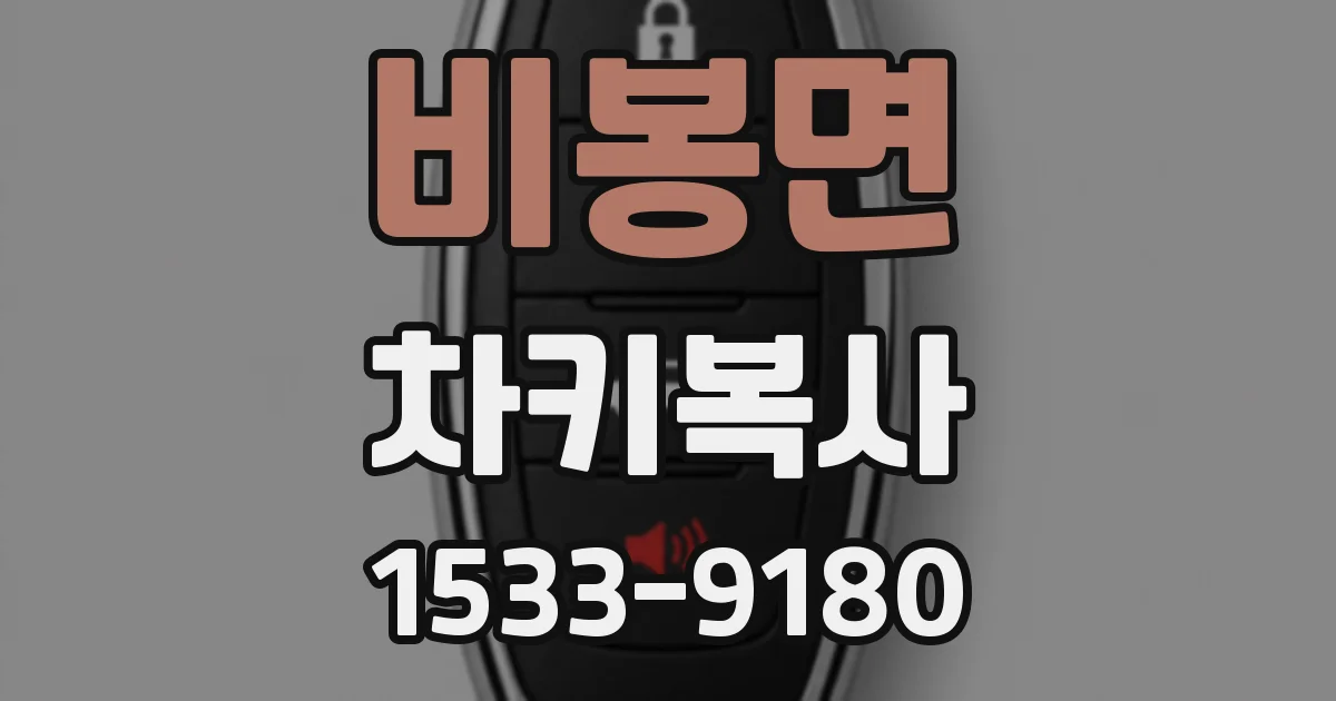 비봉면 차키복사