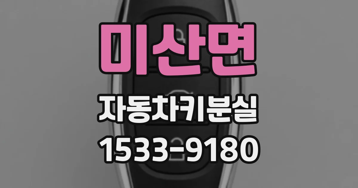 미산면 자동차키분실