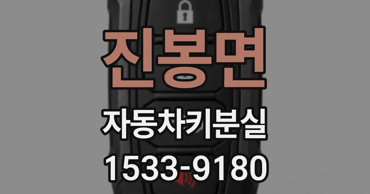 진봉면 자동차키분실