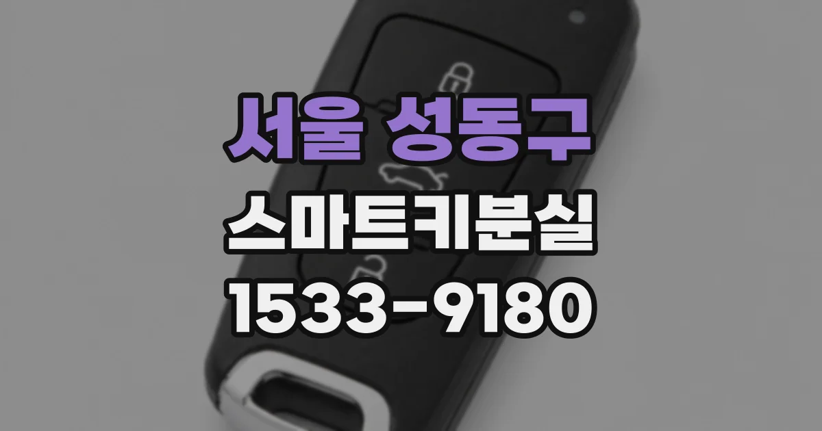 서울 성동구 스마트키분실