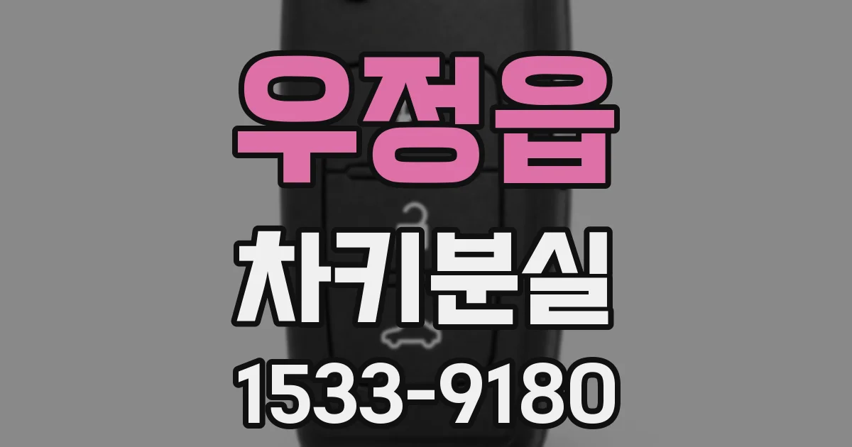 우정읍 차키분실