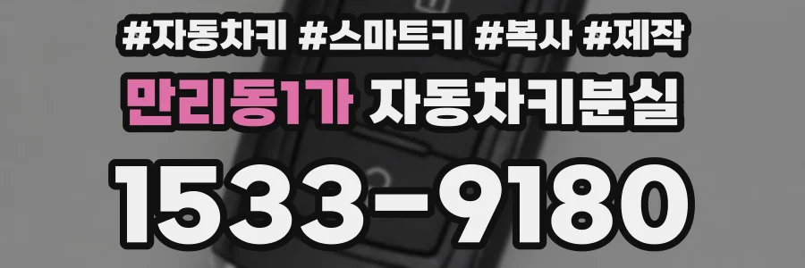 만리동1가 자동차키분실