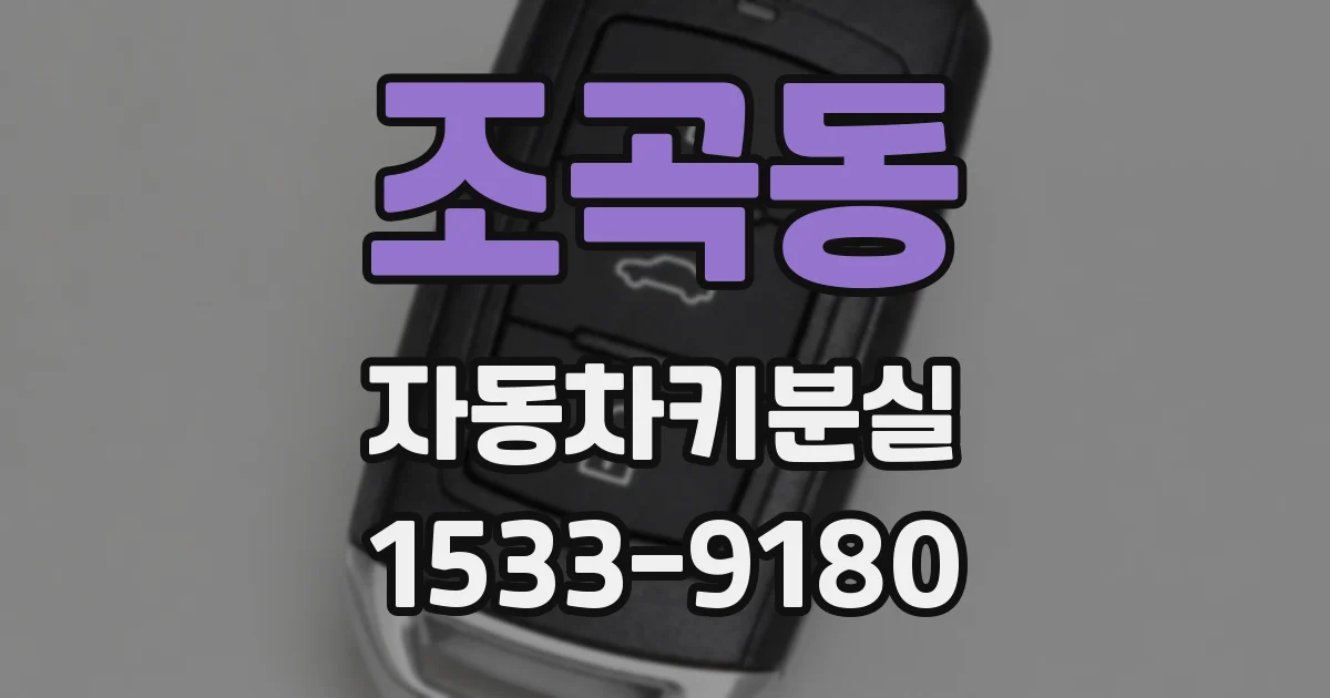 조곡동 자동차키분실