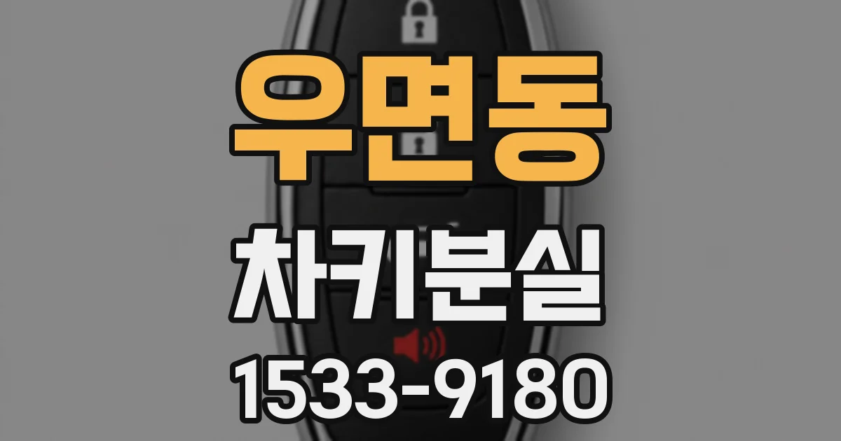 우면동 차키분실