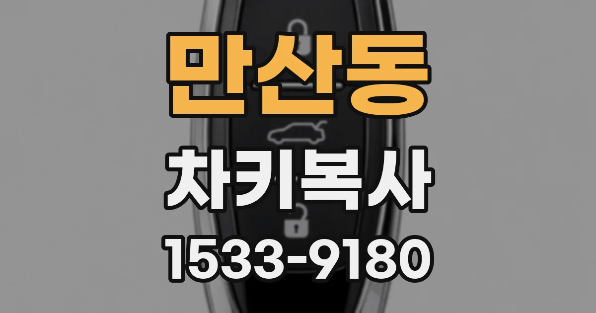 만산동 차키복사