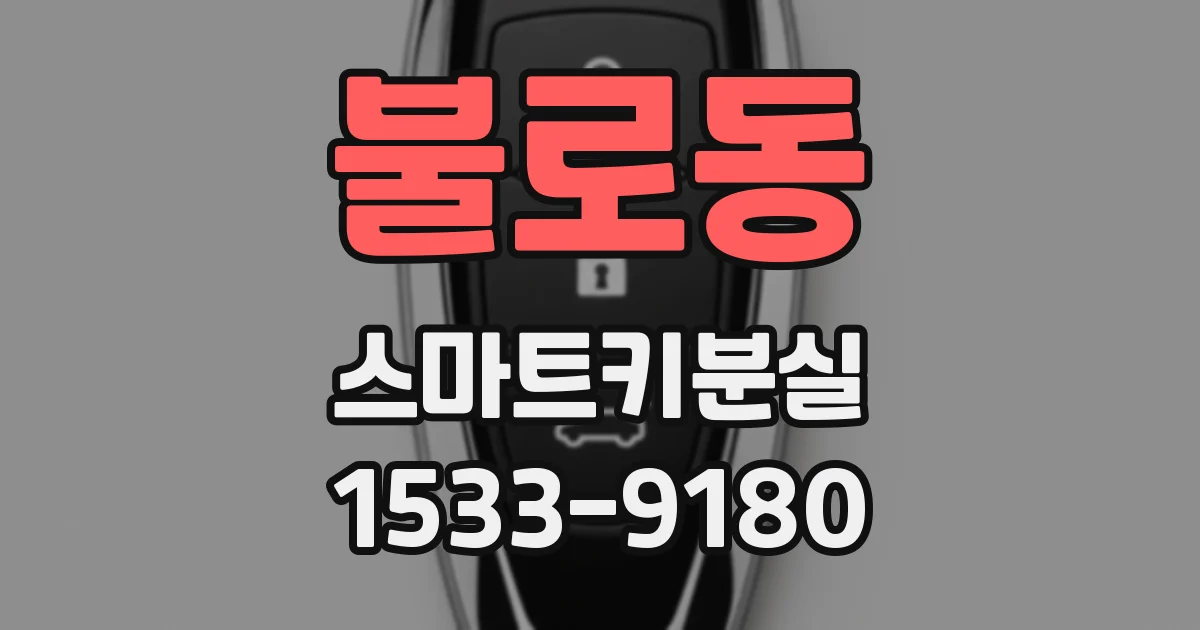 불로동 스마트키분실