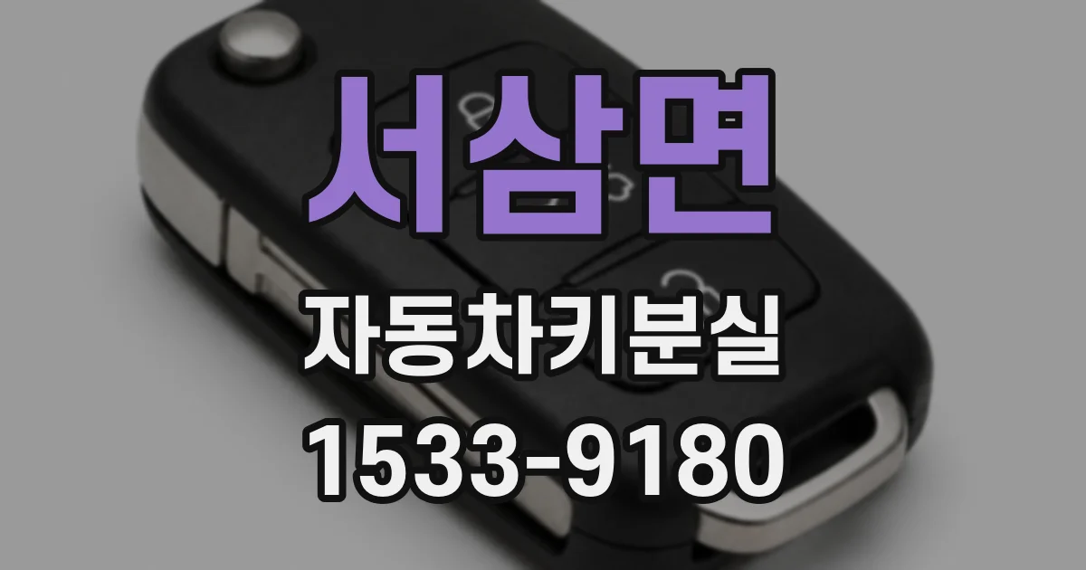 서삼면 자동차키분실