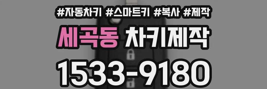 세곡동 차키제작