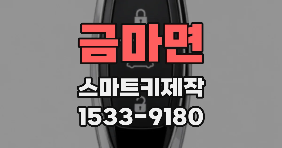 금마면 스마트키제작