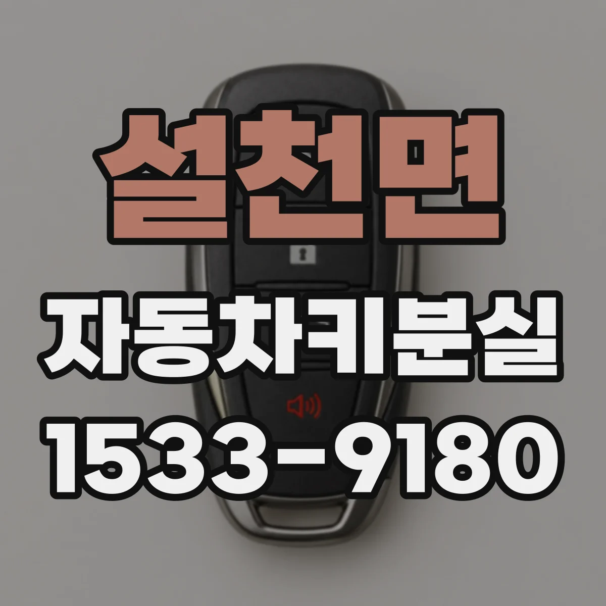 설천면 자동차키분실