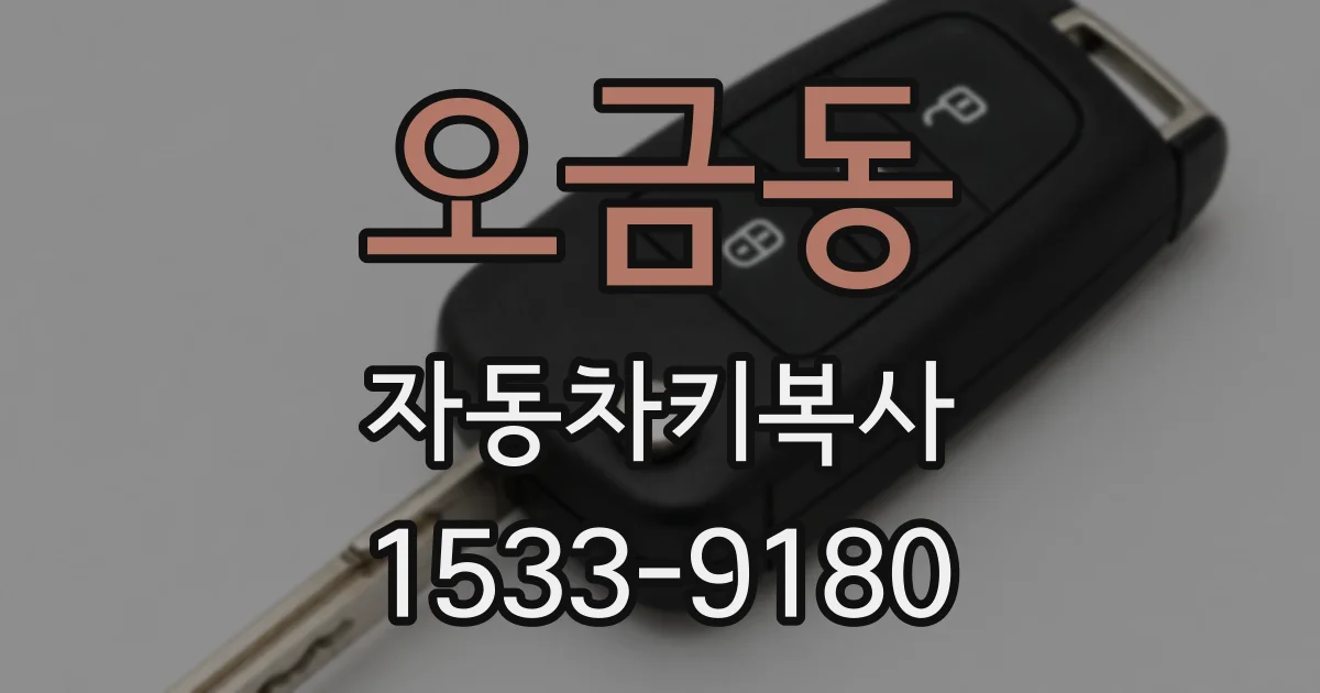 오금동 자동차키복사